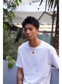 アップバングショート 鹿児島メンズ
