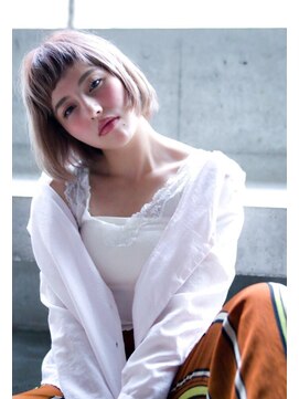 エース (ACE) ACE LA フリンジバング×ミルクティーベージュ