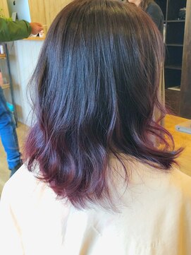 ヘアーサロン リアン 鴻巣店(hair salon Rien) グラデーション　レッド