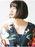 マロンベージュ/ボブ/前髪/レイヤー/髪質改善/縮毛矯正/田町