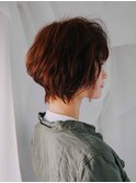 レッド×外ハネショート【古淵/相模原】