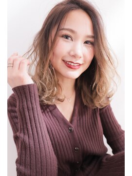 ビアンコカーロ 用賀店(Bianco caro) バレイヤージュ/ことりベージュ/20代30代40代50代