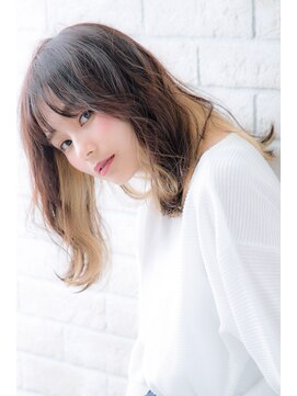 ヘアーアートシフォン 池袋西口店(Hair art chiffon) くすみブルーオリーブカラーシアーベージュハイライトルーズヘア