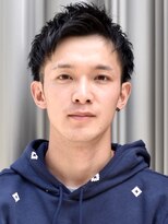 メリケンバーバーショップ コウベ(MERICAN BARBERSHOP KOBE)&nbsp;七三オールバックツイストパーマかき上げヘアコンマヘア