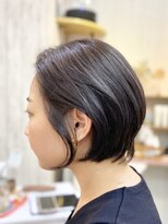 ニコフル(Nico-Hulu) 丸みショートボブ/アッシュ/ラフニュアンス【人形町/浜町】