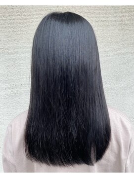 ヘアーメークアップ オオシマ(Hair-Make up oshima) 美黒髪つやつやストレートパーマ