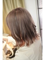 ポタム 東中野(potamu)&nbsp;ベージュ、インナーカラーオレンジ