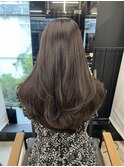 上品グレージュヘアレイヤーカットワンカールデジタルパーマ千葉
