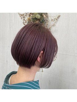 プランタン(Printemps) ぱつっとボブスタイル伸ばしかけボブ深みカラー