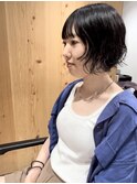 ショートボブ×柔らかパーマ