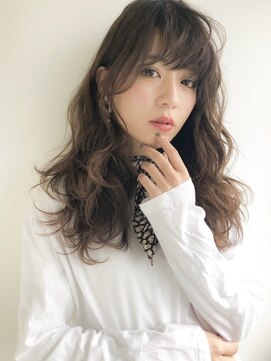 フルールバイアヴァンスクロス(Flulu by avance. cross) 透明感カラー×重め前髪×柔らかブラウンベージュ