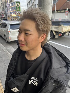 アヴァンス 天王寺店(AVANCE.) 【松元担当】ホワイトベージュ×スパイキーショート