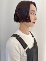 ピープル オモテサンドウ(people omotesando) ミニボブ/切りっぱなしボブ/センターパート/ワンレンボブ