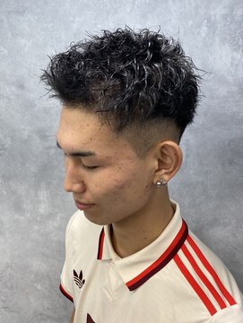 リプレイ 草津店(RIPLAY) ベリーショート/ダークアッシュ/ニュアンスパーマ/韓国マッシュ