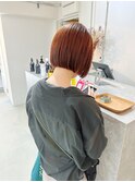 サンセットオレンジミニボブ
