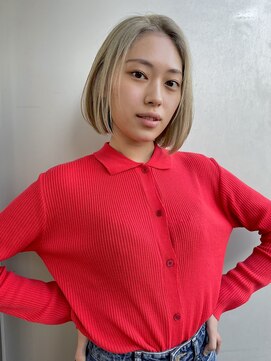 エアー 青山(AIR) 金髪ボブ/金髪ショート