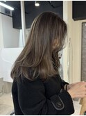 オリーブグレージュ《★髪質改善うる艶カラー+カット★》