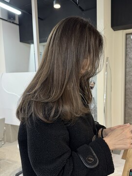 カラ フクオカ(Cara FUKUOKA) オリーブグレージュ《★髪質改善うる艶カラー+カット★》