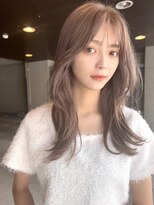 ジーナ 名駅(XENA.) ハイトーンブリーチ/韓国風/セミロング/姫カットレイヤー★19