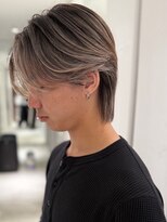 アンサー 渋谷(ANSWER)&nbsp;メンズバレイヤージュカラーハイライトカラーセンターパート韓国