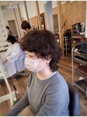 【山本智文】マッシュウルフパーマ
