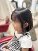 キッズカット　ボブヘア