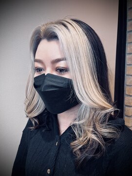 モナン 渋谷(Monan) 【フェイスフレーミング】ホワイトベージュ×ダークグレージュ♪