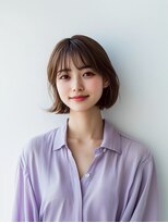 e.m.a プレミアムビューティーサロン 栄駅店(e.m.a PREMIUM BEAUTY SALON)&nbsp;ボブ/イメチェン/外ハネボブ/美髪/ワイドバング/髪型