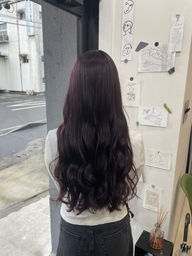 ディーバヘアファクトリー(diva.hair factory) 紫寄りのピンクカラー