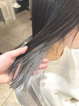 ワースホワイル(WORTH WHILE) クラゲヘアーオリーブグレーココアベージュインナーブリーチ