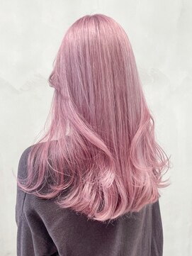 シオン(shion) ダブルカラー韓国ヘアロングブリーチハイトーン_ba518441