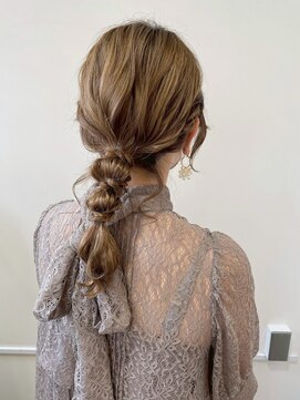 ヘアーブレイス(hair brace) 千葉駅/着物ヘア/大人ガーリー/ダークアッシュ/似合わせカット