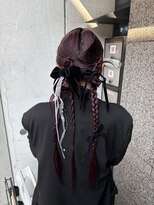 ユニーク(UniQ) ツインカチモリヘア×リボン