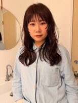 ヤント(yant) セミロング × ウェーブパーマ