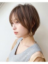 グラムビューティー 足利(gram beauty)&nbsp;小顔大人可愛いショートボブ×ショコラグレージュ春カラー