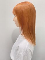 バイ ユア オウン フラワーズ コロン カバ 松本駅前(buy your own flowers : kava)&nbsp;透明感抜群ダブルカラーブリーチハイトーンペールオレンジ