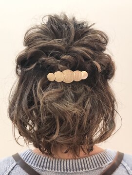 ラボー ノースプラザ店(LA'BO) ボブハーフアップ