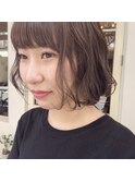" 無造作 前下がりボブ 3Dカラー "ayumi