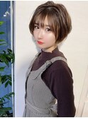 【津賀雅也】大人可愛い前下がりショートボブ