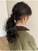 大人ポニーテール