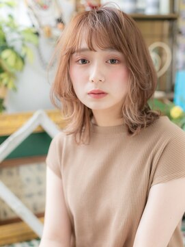 カバーヘア ブリス 北浦和(COVER HAIR bliss) ■外国人風シアーピンク小顔くびれミディ110北浦和20代30代40代!