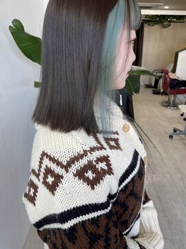 フォース ヘアー(FORCE HAIR) オリーブグレー×ミントグリーン