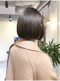 【yuka】ブリーチなしオリーブグレージュカラー