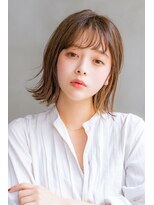 ロイジー(roijir) 表参道roijir 韓国風前髪×ぷつっとボブ