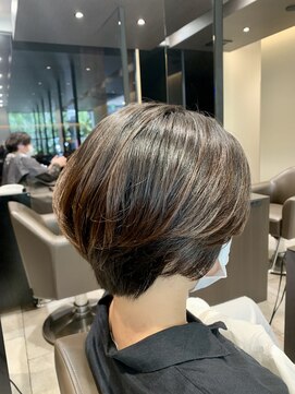 アイフィールアヴェダ 船堀店(i feel AVEDA) 【中村】モカベージュ+ハンサムショート