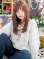 カバーヘア イヴ 戸頭店(COVER HAIR EVE)&nbsp;ピンクラベンダーフルバングレイヤーロングc5戸頭10代20代30代