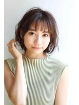 スパイス(SPICE) ダークグレージュ20代30代エアリーボブナチュラルブラウン