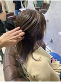 ミルクティーカラー ブリーチ ケアブリーチ ダブルカラー