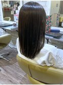 艶感ストレート×透明感イルミナカラー