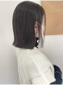 梅田駅/◎ぷつっとボブにラベンダーグレージュ◎